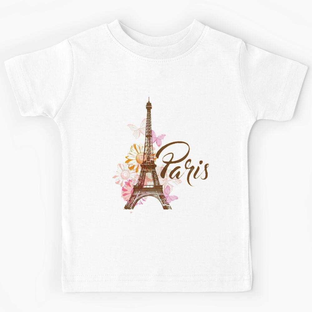 Paris Eiffel Tower Kids T-Shirt 140