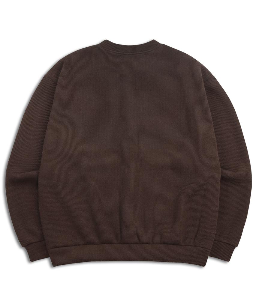 Bluff Knit Fleece Cardigan [Brown]