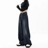 Autumn Spring Vintage Women Wide Leg Jeans Harajuku Baggy Denim Trousers Oversized Streetwear Y2k Autumn Pants