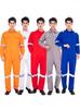 Unisex Thickened Wear-Resistant Cotton Coveralls with Reflective Strips - Ideal for Shipyard, Workshop, and Auto Repair.