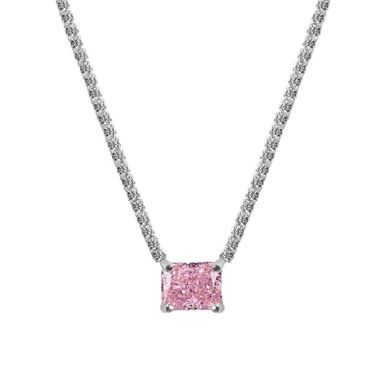 Модное разноцветное хрустальное колье-чокер с цирконами, женская цепочка-теннис