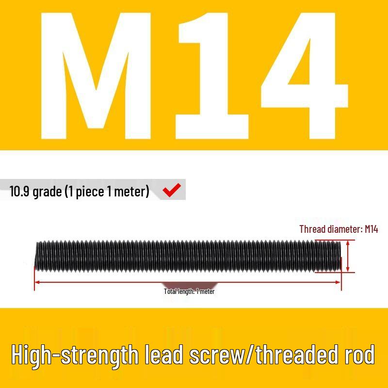 High-Strength Full Thread Screws and Rods: 8.8, 10.9, 12.9 Grade