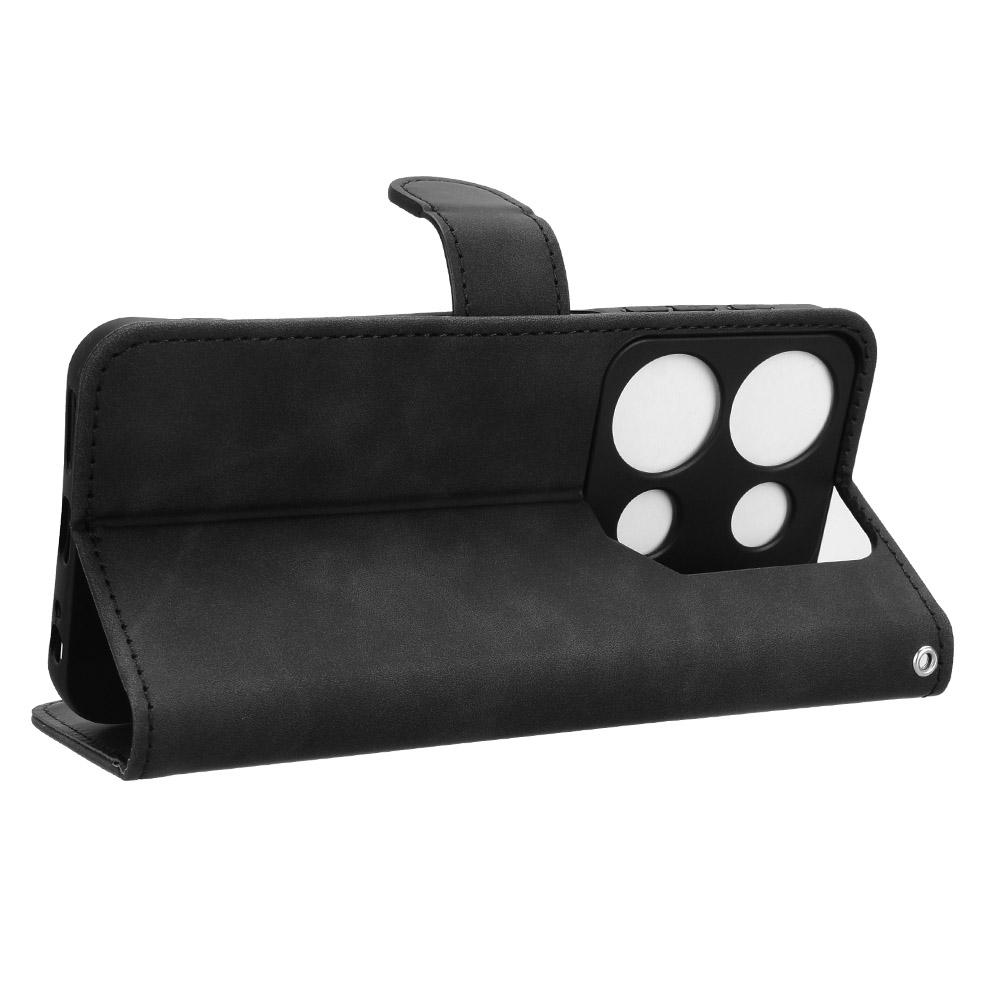 For Itel P65 Leather Case Skin-Feel Anti-Drop Wallet Flip Phone Cover