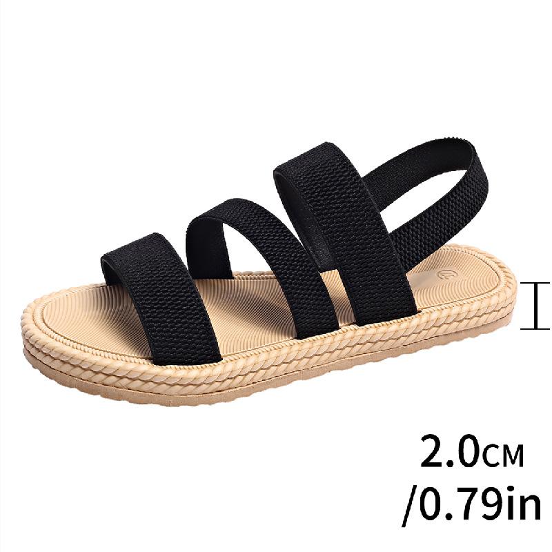 

Wish Sandals Women s Summer Flat Beach Sandals 36 чёрный