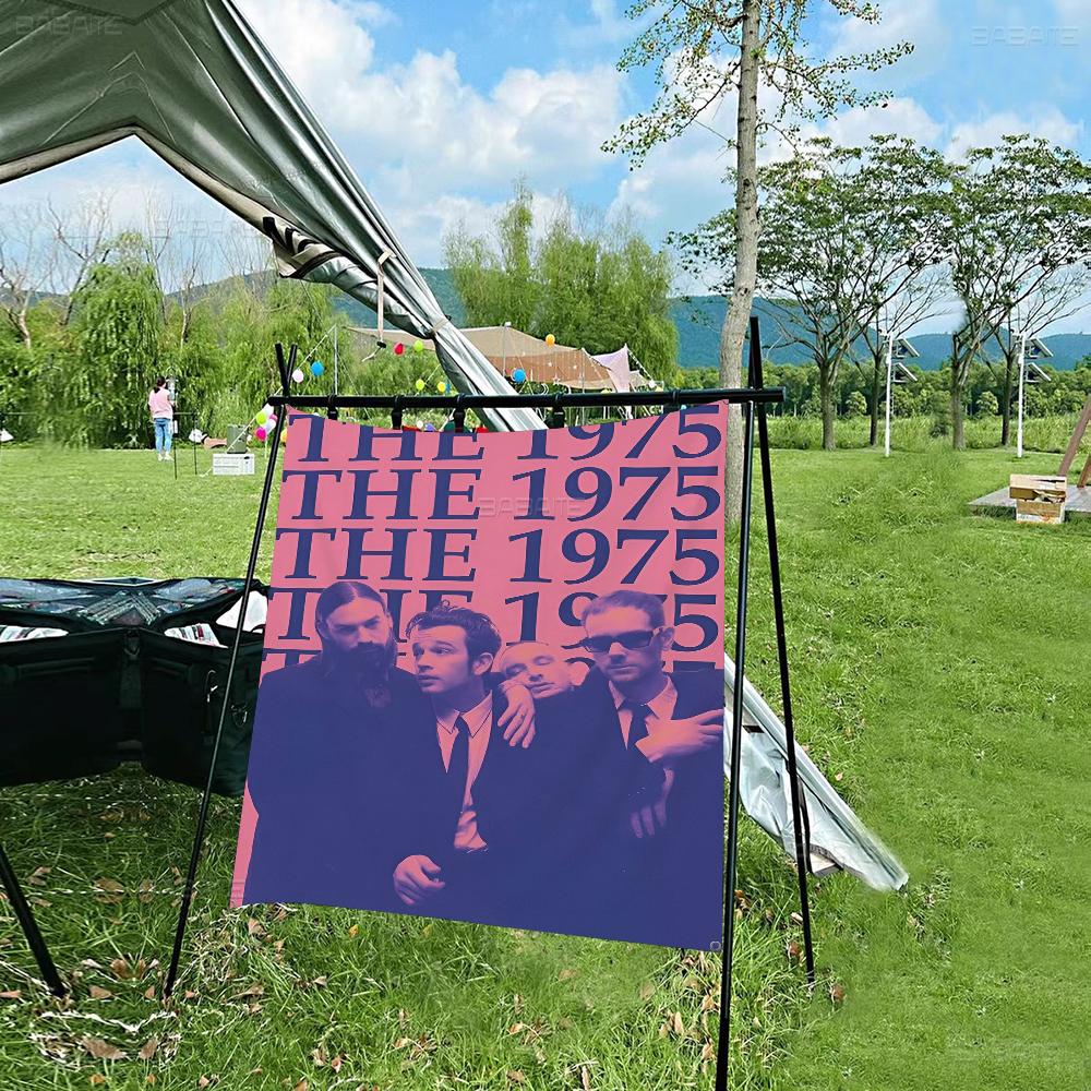 1975 RRock BBand  Flag Banner INS Style Outdoor Party Decoration Atmosphere Whitepaper Poster HD  Wall Art Study Room