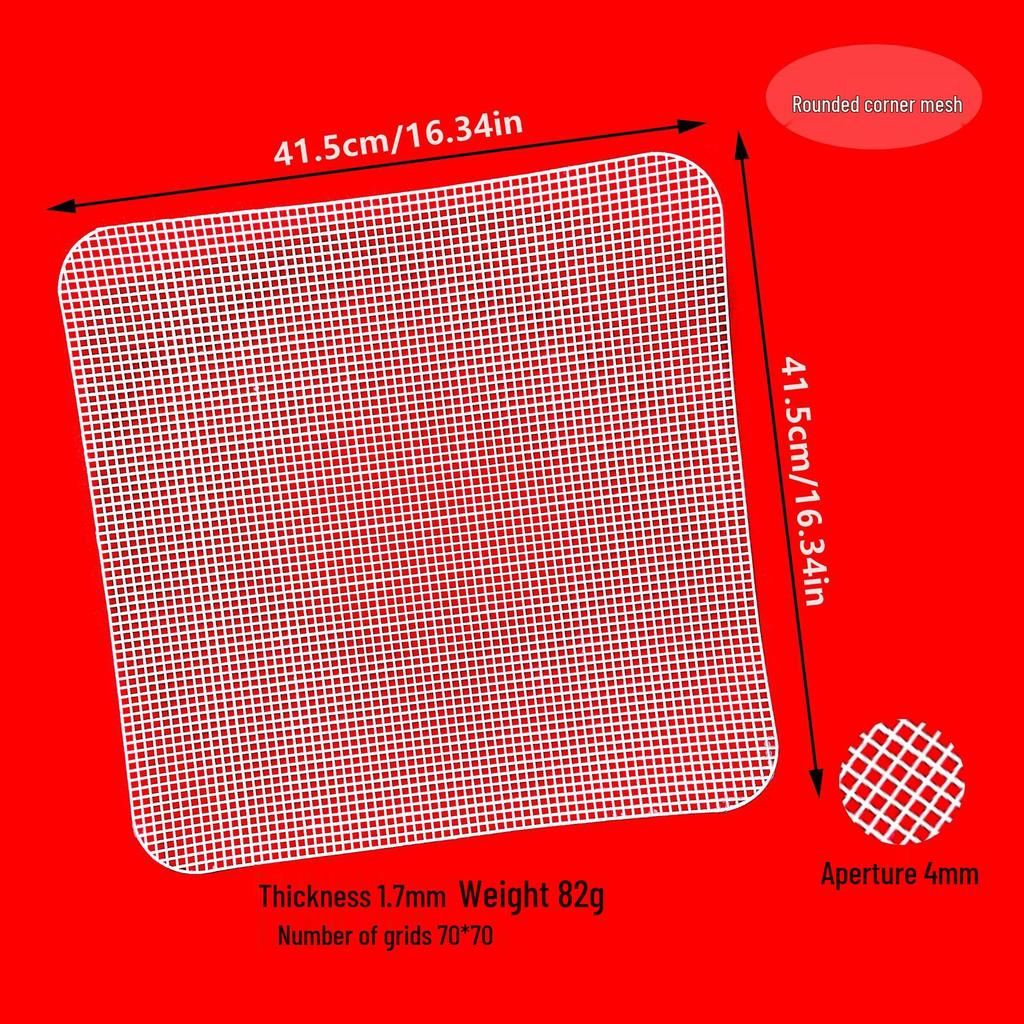 DIY Round Corner Plastic Mesh Sheet for Bag Accessories (2.5mm/4mm Holes)
