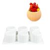 6 Cavity Flower Basket Silicone Mold For Mousse Cake Chocolate Candle Making Heat Resistant Baking Mould