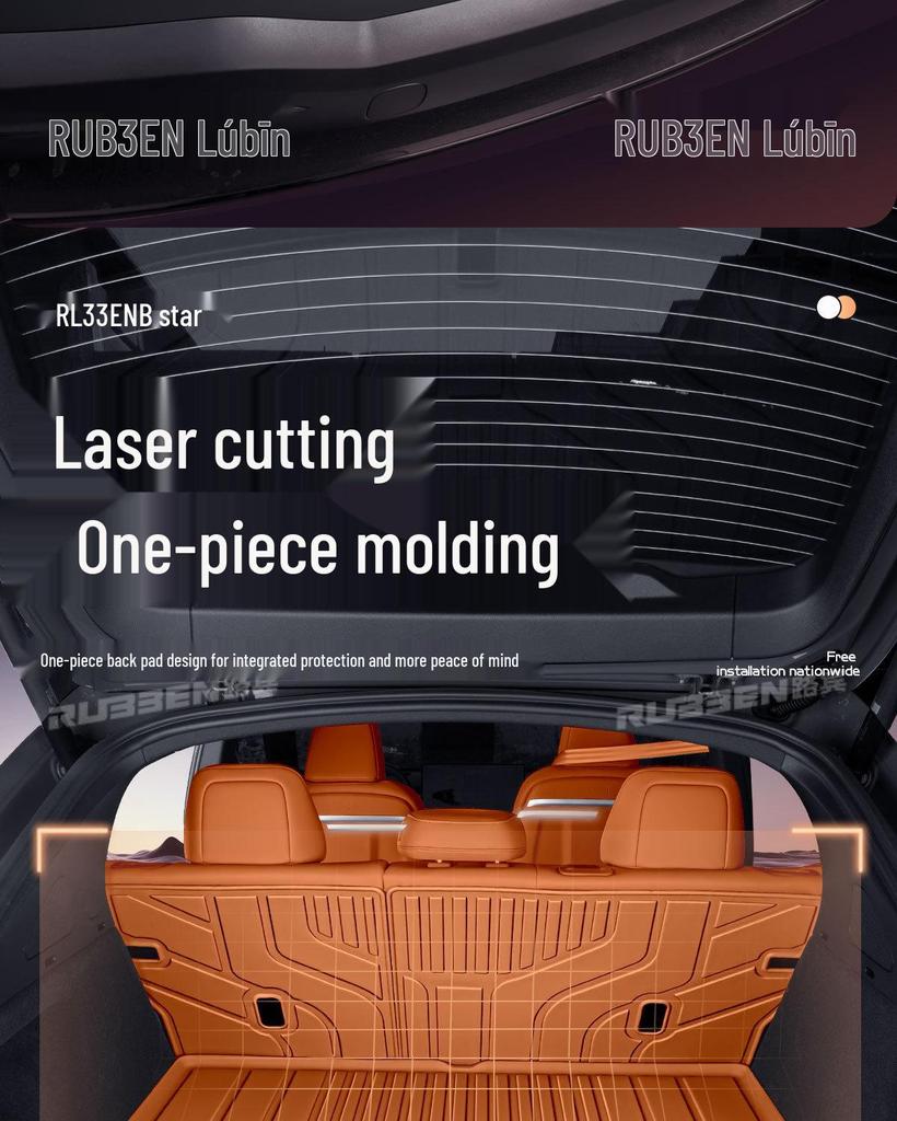 2025 Fangchengbao Tiger 7 TPE Semi-Enclosed Trunk Mat - Car Tail Box Accessory