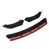 3pcs Front Bumper Lip Body Kit Universal Spoiler Wing Car Modification for Automobile