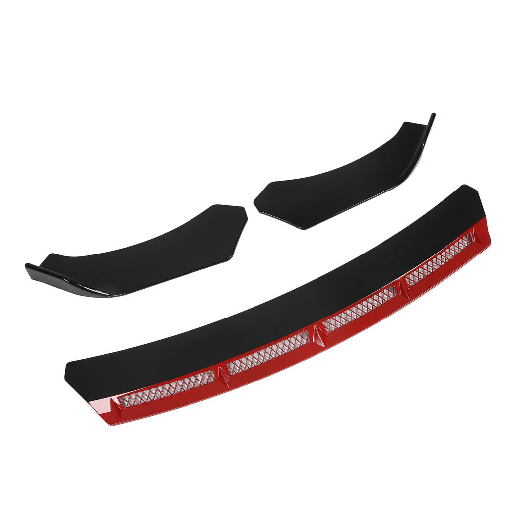 3pcs Front Bumper Lip Body Kit Universal Spoiler Wing Car Modification for Automobile