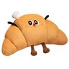 Cartoon Croissant Shape Cushion With Plush Cover For Bed Sofa Lounge