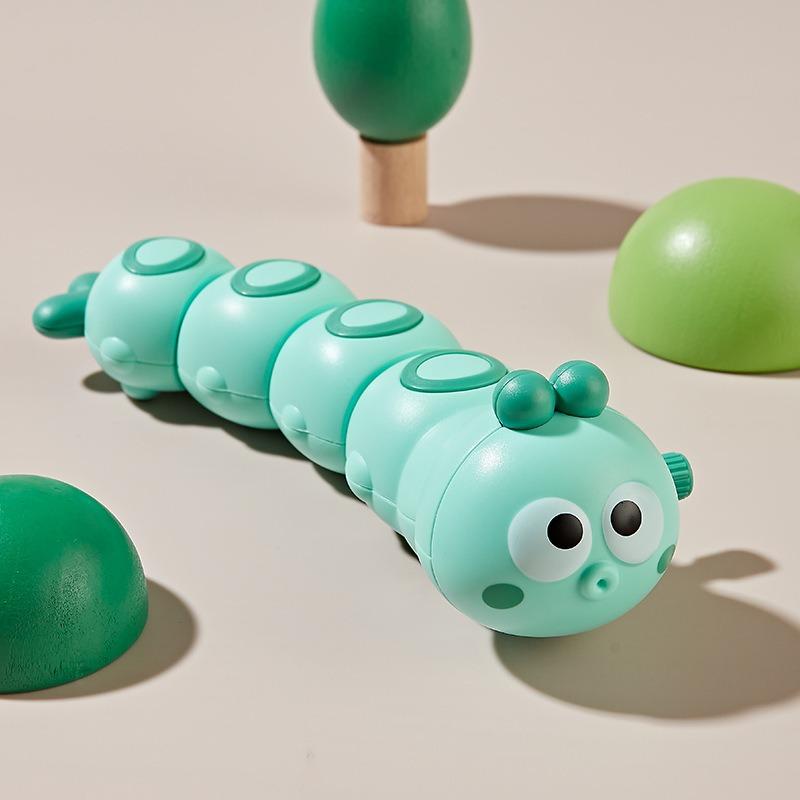 Wind Up Wriggling Caterpillar Crawling Toy For Infant Baby Toddler Kids