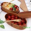 AOOSY 1000ml Bento Natural Lacquered Bentwood Lunch with Wooden Spoon and Perfect for Commuting or Handmade Large for Boys and Students Box, Oval,