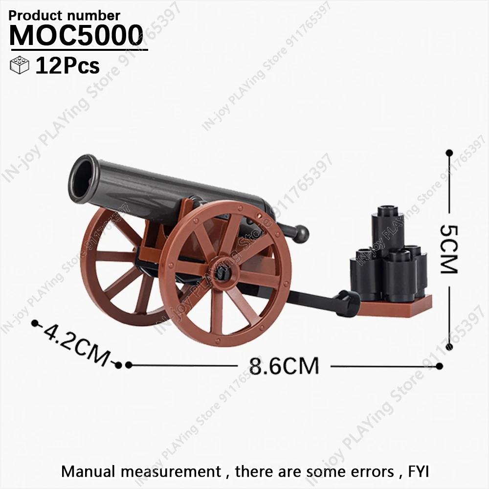MOOXI Simulierte Militärkriegs-Bausteine WW2 Schlachtfeldruinen Artilleriekanonen Modell MOC Steine Erwachsenen-Set Spielzeug für Jungen