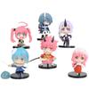 6 Stück/1 Set Anime Figur Milim Nava Rimuru Tempest Benimaru Ich wurde als Schleim wiedergeboren Niedliches Actionfigur Modell Kinder Spielzeug Geschenk