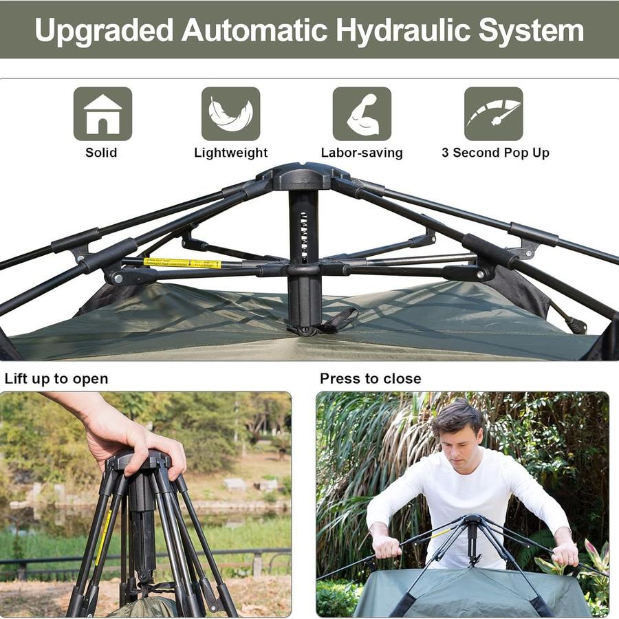 Automatic Tent Camping Tent 2-3 Person Quick Setup Camping Tent 3-4 Person 2-3 Person 4 Person