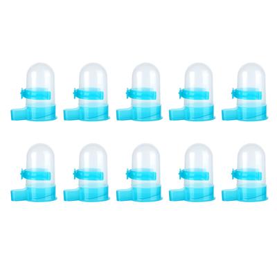10Pcs Plastic Automatic Bird Food Feeder Hanging Bird Water Dispenser for Parrots Hamster