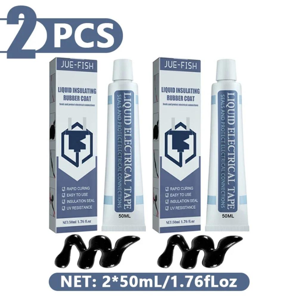 30/50ml Flüssiges Isolierband Wasserdichtes Flüssiggummi Fix Hochtemperaturbeständiges Drahtisolierband Elektrikerkleber