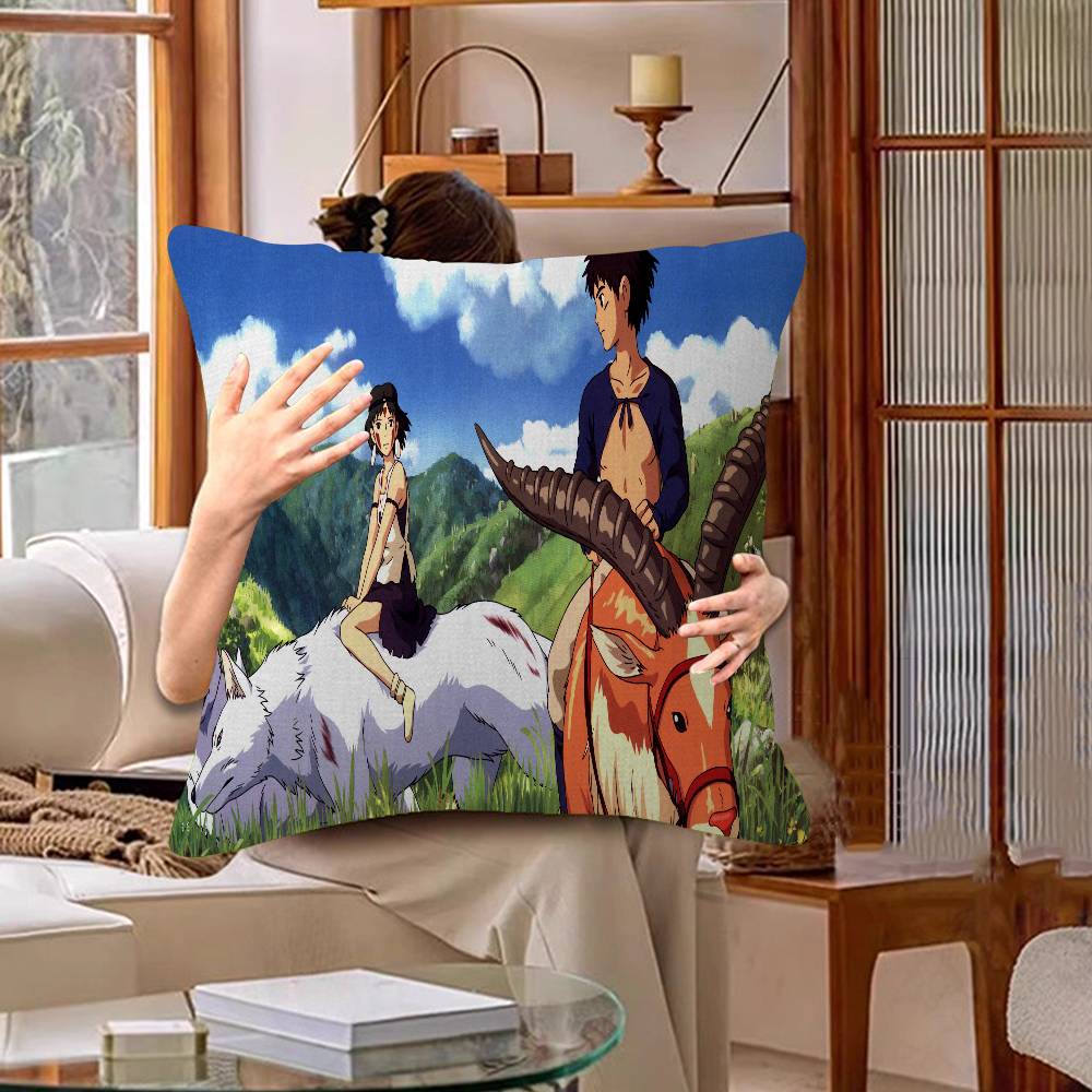 Anime P-Princess M-Mononoke Lucky Dragon pillow cover sofa cushion cover home room decoration children gift