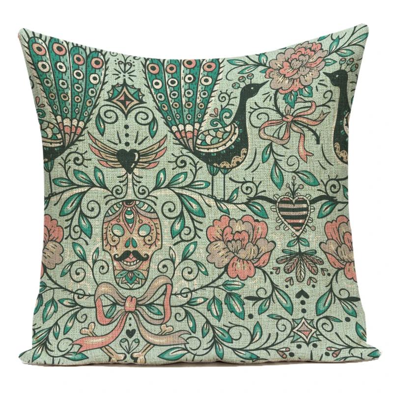 Polyester Decorative Pillows Geometric Mandala Boho Sofa Home Decor Pillow Cushion Cover For Living Room Capa De Almofadas