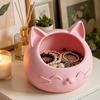 Porta-canetas Cabeça de Gato Impressa em 3D, Recipiente de Armazenamento Fofo para Mesa, Recipiente de Boca Larga para Miudezas para Chaves Canetas Pincéis de Maquiagem Pulseiras Anéis Colares