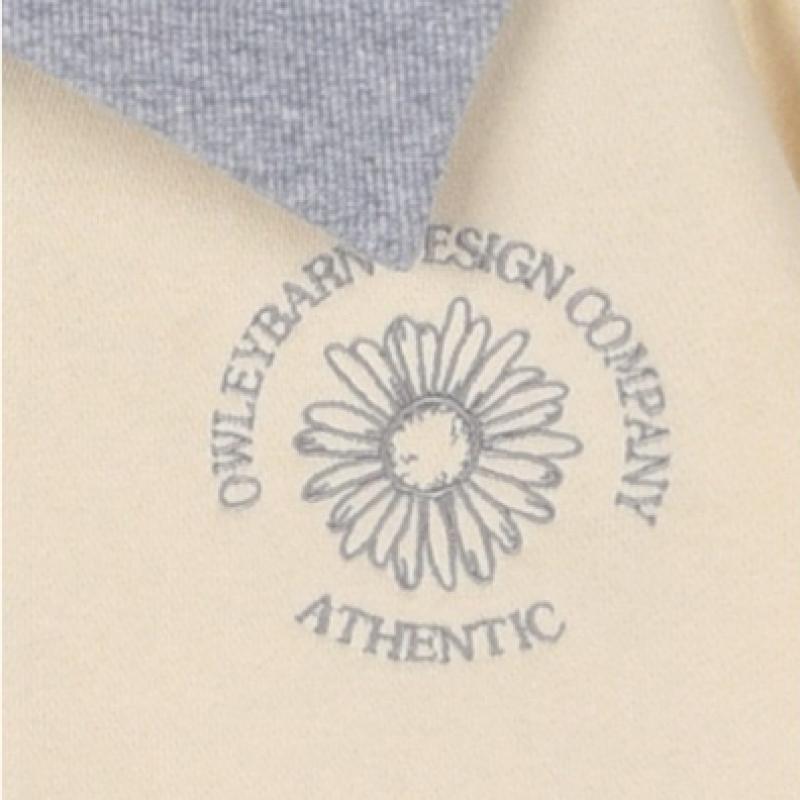  Olivan  Color Embroidery Pocket Hoodie Zip Up  2Color 