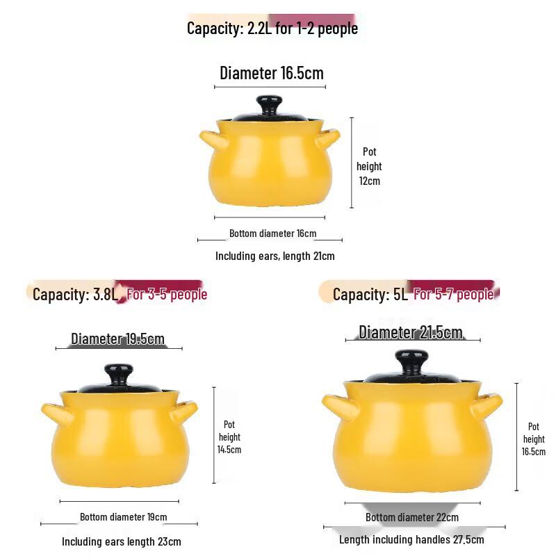 Kangtenai Zisheng High-Temperature Ceramic Casserole Pot