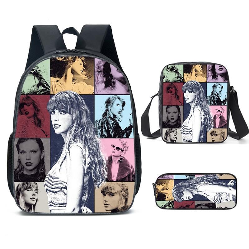 3pc 18 Backpack Student Shoulder Bag Travel Laptop Backpack Gift