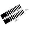 Car Engine Hood Modified Sticker Racing Stripe Sport Style Vinyl Decal For Cars Vans SUV Trucks Off-road Decoration Accessories