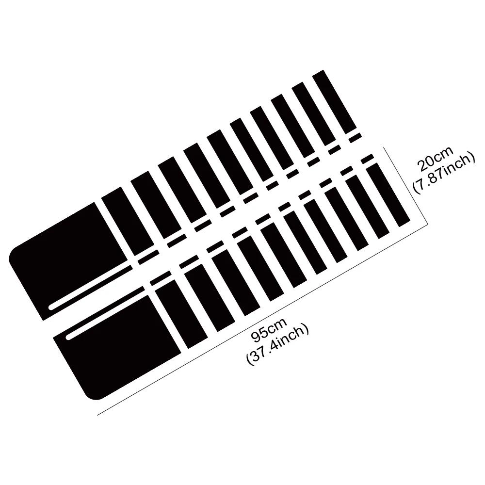 Car Engine Hood Modified Sticker Racing Stripe Sport Style Vinyl Decal For Cars Vans SUV Trucks Off-road Decoration Accessories