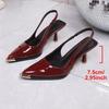 2026 Spring/Summer Women's Versatile Solid Color Pointed Toe Stiletto Heels