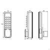Mechanical Door Lock Code Combination with Keypad Digital Locks for Front Entrance Outdoor