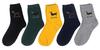 Cansok Cute Dog Print Colorful Fashion Sock Set for Casual Socks Women's Socks, Girls, 5-Pair Set, Women's (Dachshund)