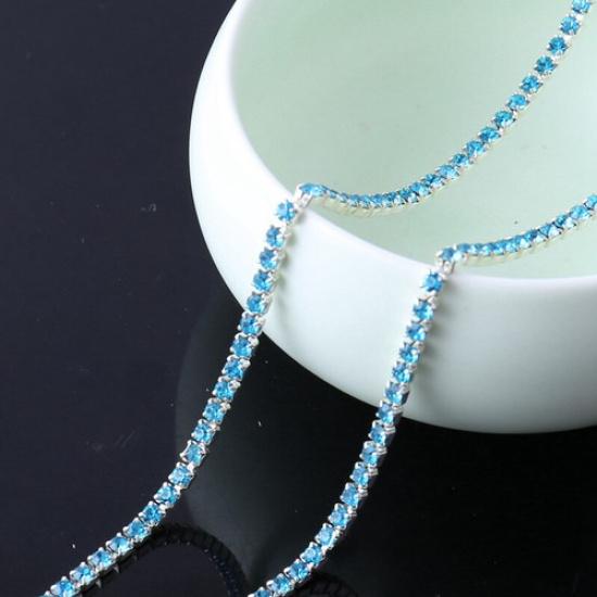 2.1 Yards DIY Bling Crystal Rhinestone Chain Trim Sewing Crafts Decoration Trim