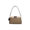 Coach Grace Series 26 Classic Monogram Logo Embossed Charm Tote Bag Women Tote Bag Brown CC066-IMUPM