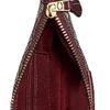 Coach Wristlet Monogram Canvas With Leather Handheld Clutch Mahjong Bag Small Women clutch Burgundy 5476-B4RH5