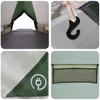 Teepee Tent for 4 Persons Green and Grey 388 x 320 x 169 cm
