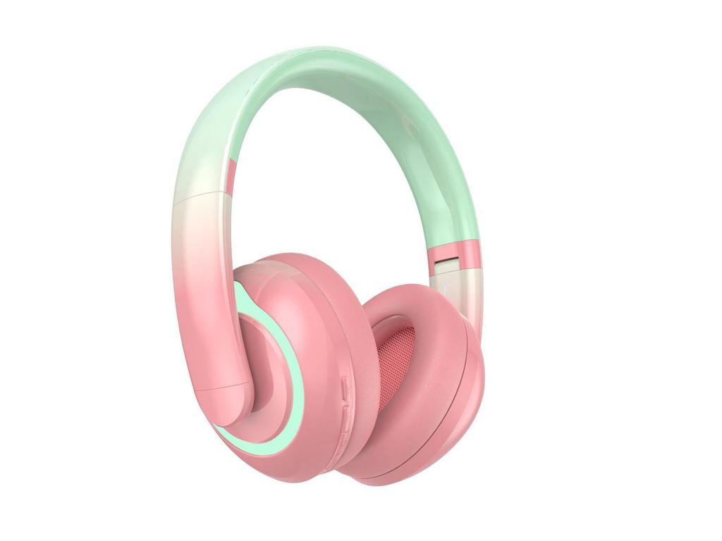 KE-27 Over-Ear Bluetooth 5.3 Headphones: Low Latency, Dopamine Color, Rubber Full-Coverage Ear Cups