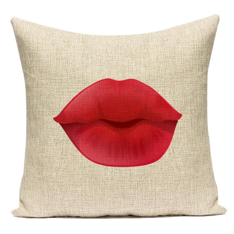 Square Valentine'S Day Lovers Couple Throw Pillow Case Hearts Balloons Print Pillowcase For Sofa Seat Hotel Home Pillow Cover