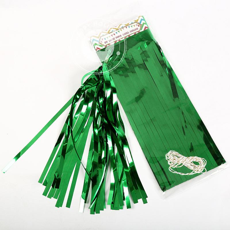 5Pcs/Packs Paper/Foil Tassel Diy Set Garland Ribbon Balloons Baby Shower Birthdays Party Wedding Decoration Balloon Accessories