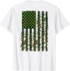 American Flag Corn Field Farmer Patriotic (on Back) T-Shirt Unisex T-Shirt