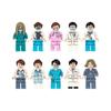 Spot M8015 City Occupation Cartoon Small Particle Building Block Figurine Children Assembled Building Block Toy