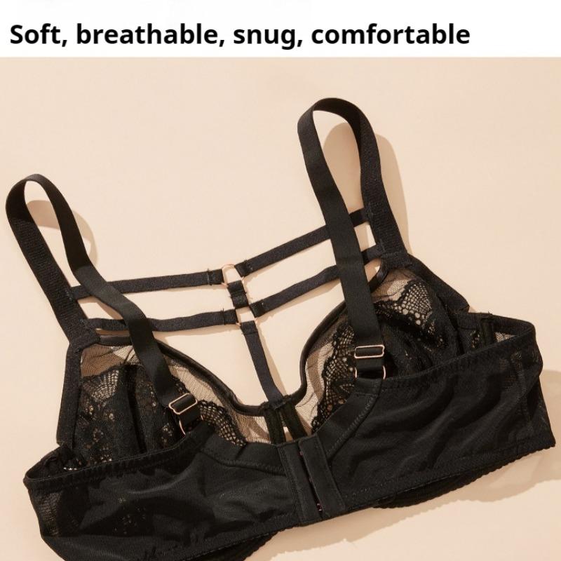 Thin Plus Size Fat  Women's Underwear Big Chest Small Set Bra Breast with Full Cup Bra