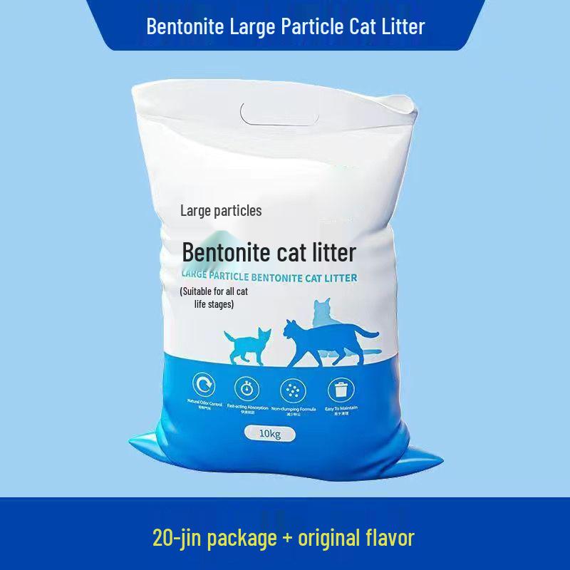 Jin Clumping Cat Litter with Activated Carbon, Large Bag, Odor-Proof Deodorizing Cat Litter.