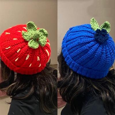 Rabbit Ears Handmade Knitted Hat Thickened Warm Velvet Hat Mask Hood Sweet Cool Hot Girl Winter Fashion Street Hat