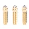 3 Pcs 0.6mm 3D Printer Nozzle Replacement for Elegoo Centauri Carbon 3D Printer Brass and Hardened Steel Bimetal Nozzle