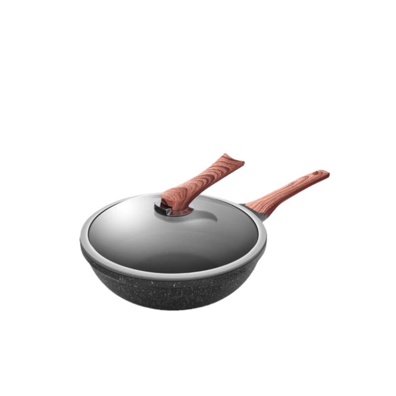 COOKER KING 32cm Non-stick Flat Frying Pan Wok