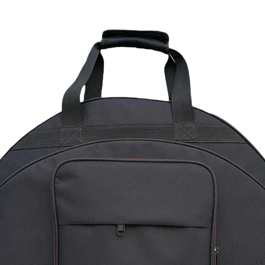Cymbal Bag, Gig Bag Black for Cymbals and Accessories,Percussion Instrument Accessories,Oxford Cloth