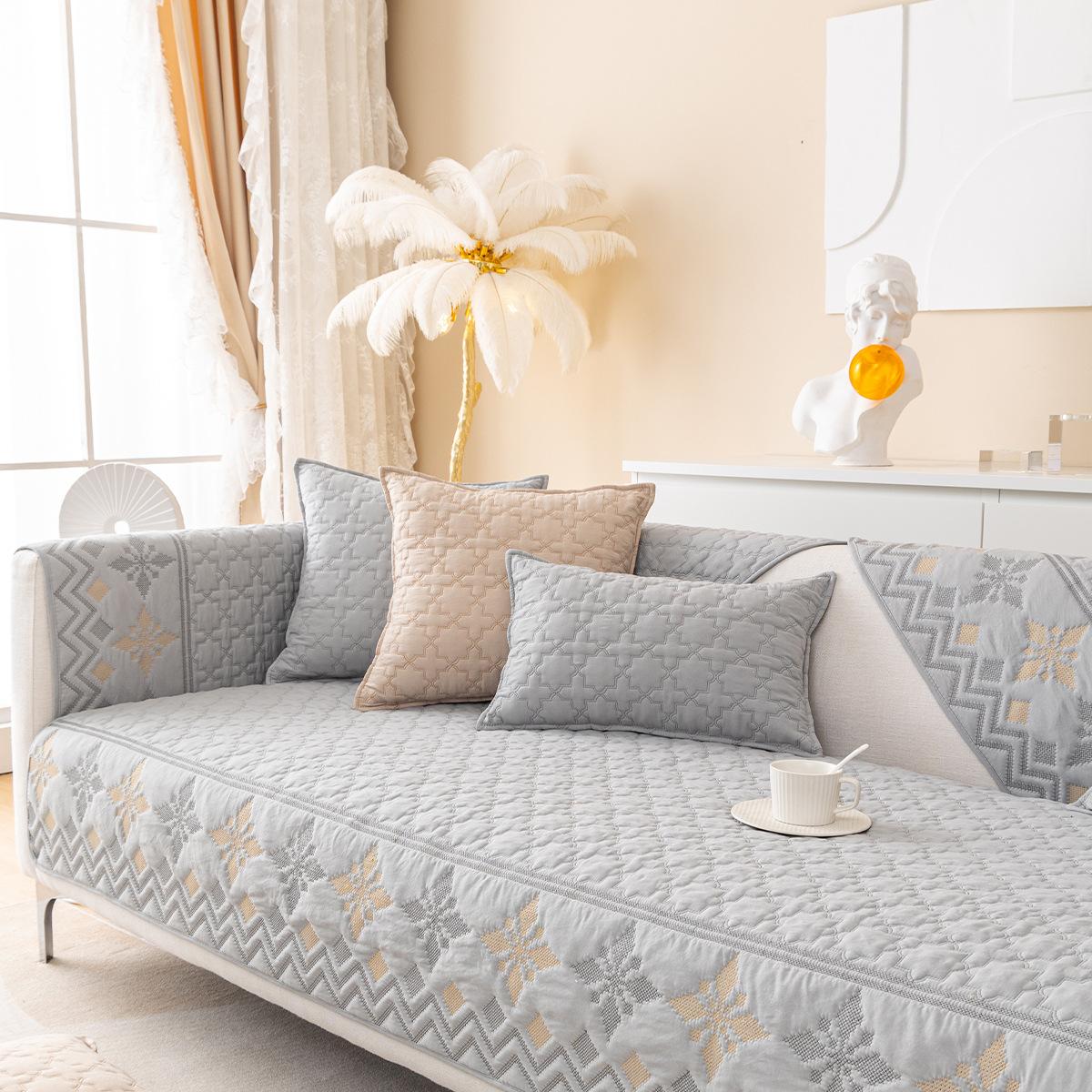 

Подушка для дивана Fresh, прямая спинка, противоскользящий чехол для дивана, универсальное полотенце для дивана Four Seasons 70*70cm