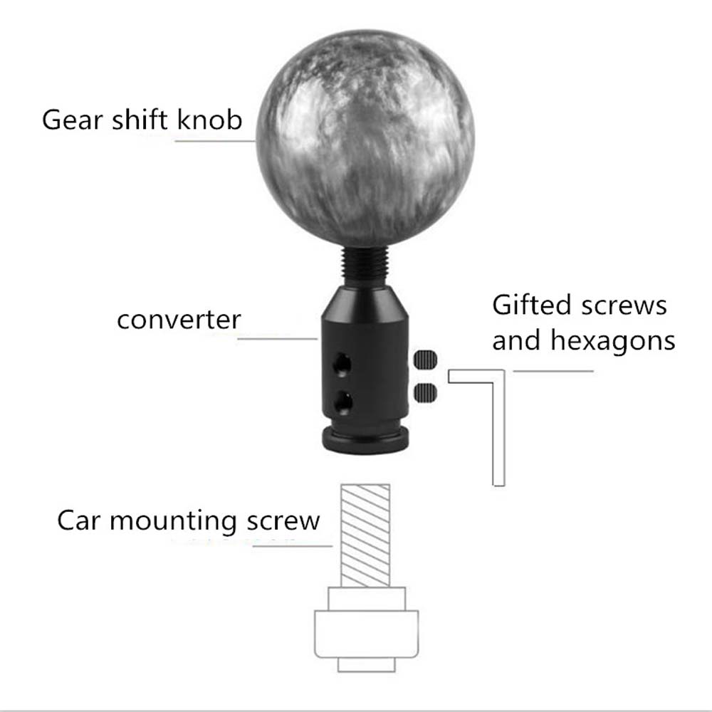 Aluminum Mounting Screw Car Interior Parts Car Gear Shifter Gear Lever Adapter Thread Converter